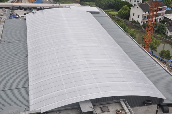 湖北宜昌市大華集團廠房采光工程-鎖扣向日葵视频官网板